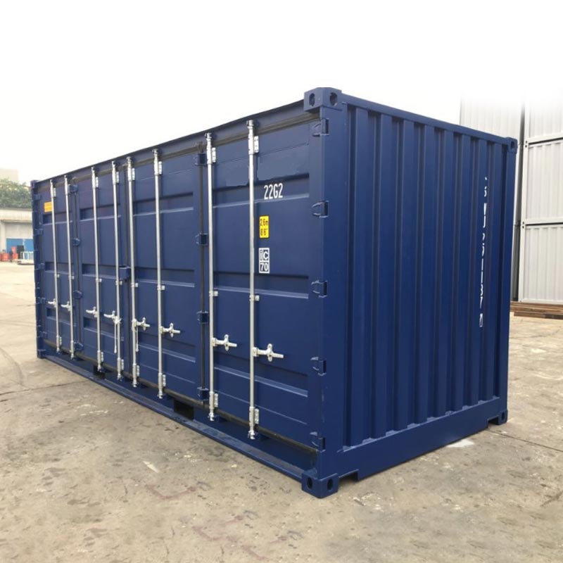 20 fod container med åben side