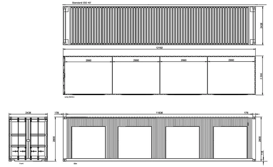 roll shutter door self-storage container