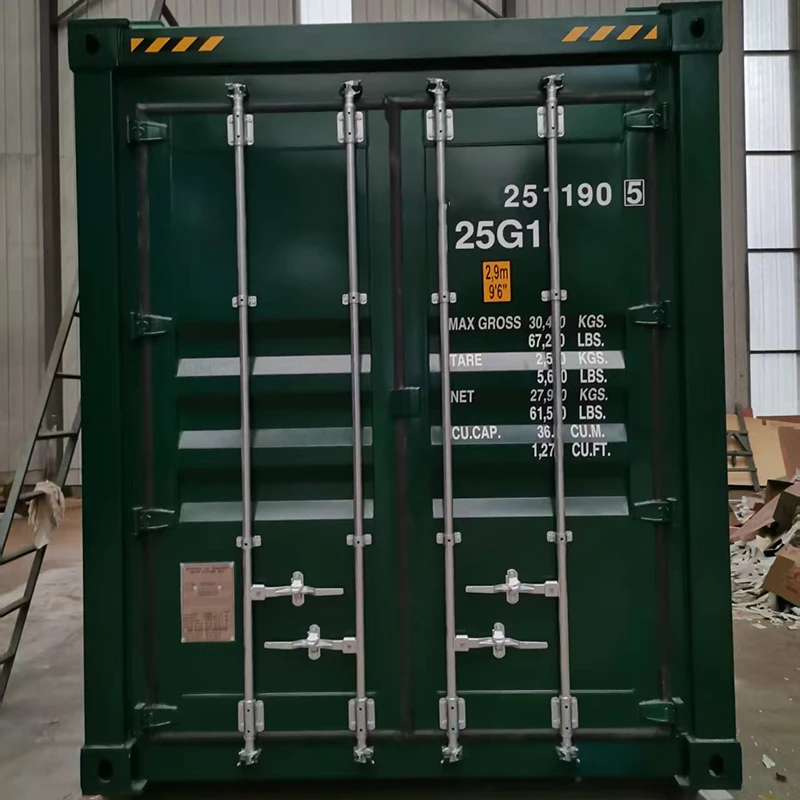 To-tiers forsendelsescontainer